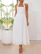 Belden Bağlamalı Küçük Siyah Elbise Orta Boy Elbise