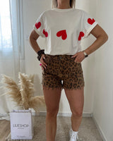 Aslan Desenli Şort
