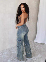 Yıldız Püskül Fringe Geniş Paça Pantolon