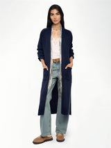 Intarsia Skull Long Cardigan