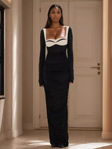 Moda Askısız Uzun Kollu Elbise