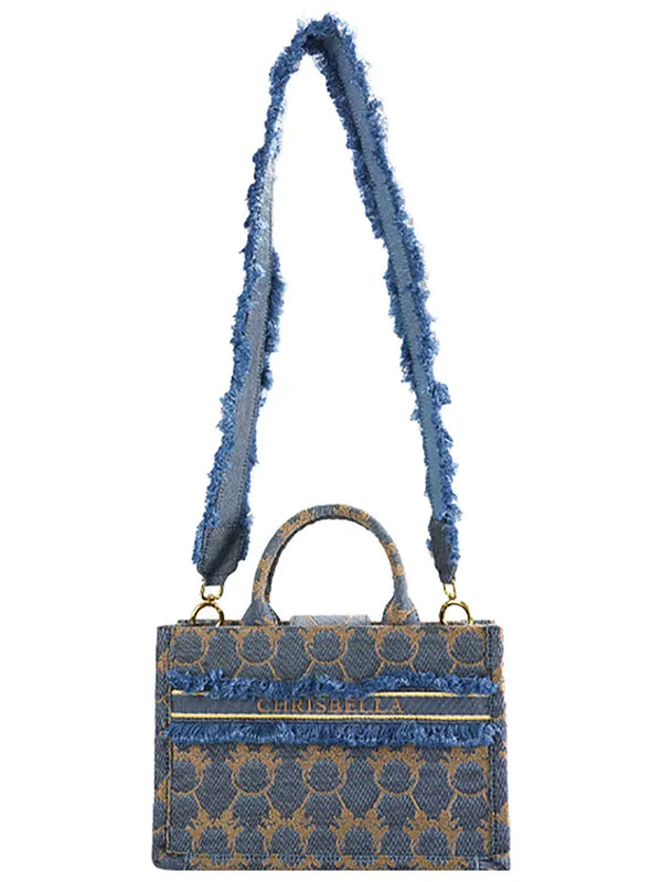 Denim Tote Shoulder Bag