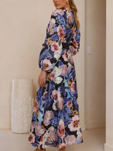 Relaxed Belted Puff Sleeve Dress