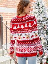 Noel Ayısı ve Boynuz Örgü Kazak