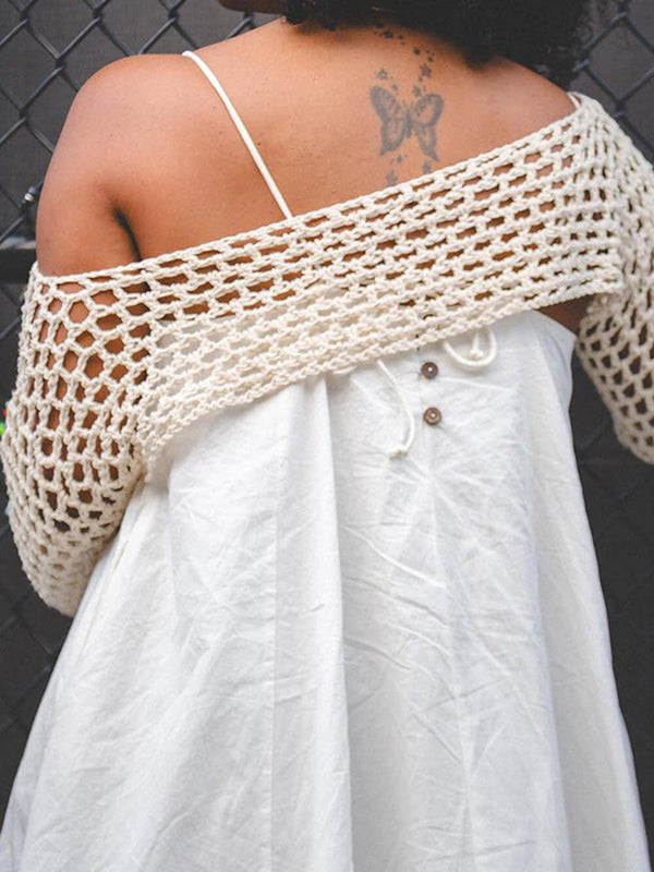 Günlük Örme Bolero ve Midi Elbise