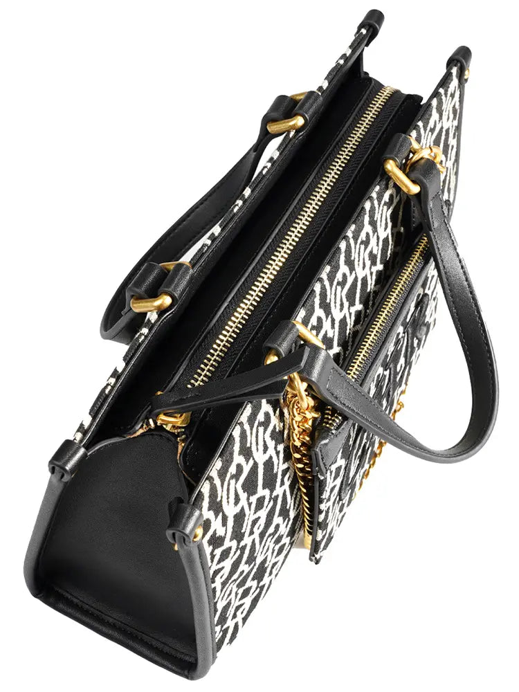 Jacquard Stitch Convertible Commuter Backpack Tote