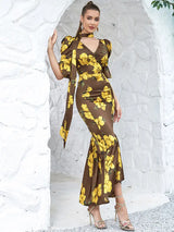 Vintage Puf Kol Dar Elbise