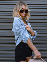 Kot Cepli Ön Bağcıklı Gömlek