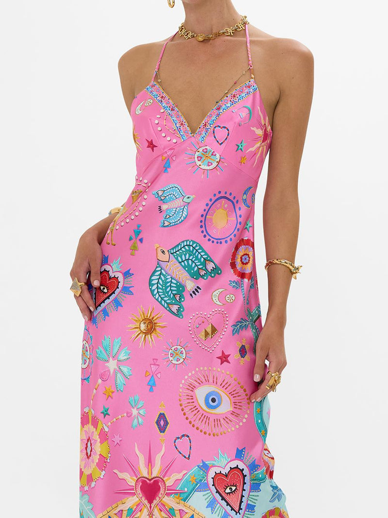 Chain Strap Maxi Dress