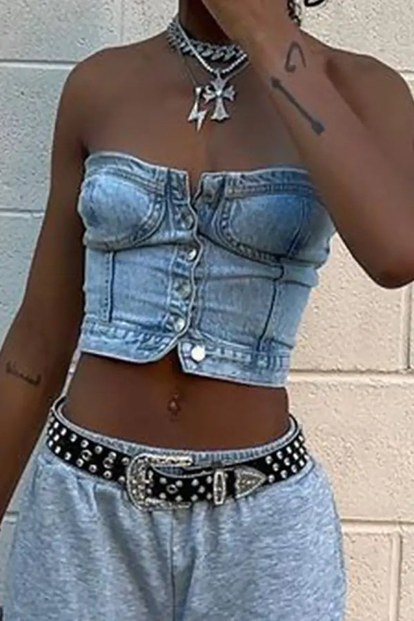 Slim Fit Moda Kot Yelek