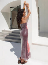 Mesh Geometric Bodycon Dress