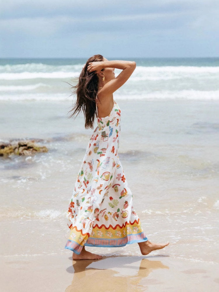 Simple Sleeveless Sling Dress