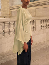 Asymmetrical Butterfly Top in Sage Green