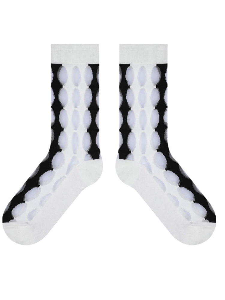 Oymalı Ultra İnce File Çoraplar