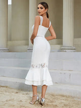 Seksi Dantel Bandaj Balık Kuyruğu Elbise