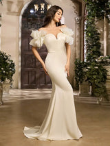 Cazibeli Askısız File Sırt Elbisesi