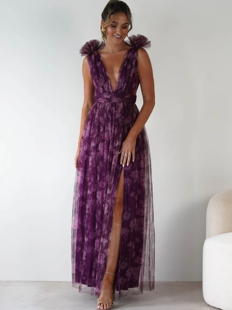 Bohemian Mesh Maxi Dress