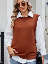 Gündelik Çok Amaçlı Düz Düğmeli Yırtmaçlı Triko Kazak