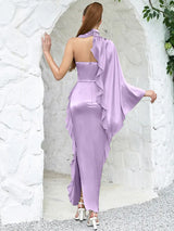 Moda Volanlı Çiçekli Bustier Elbise