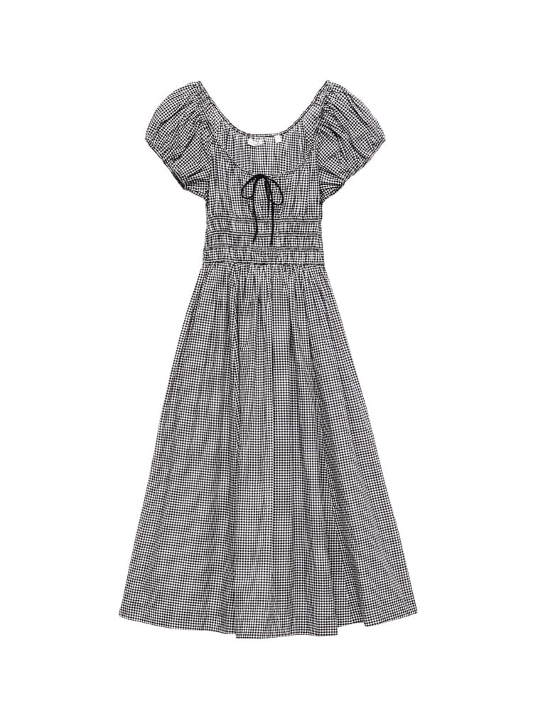 Quinn Elbise-Siyah Beyaz Kareli