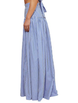 Blue Bar Skirt Set