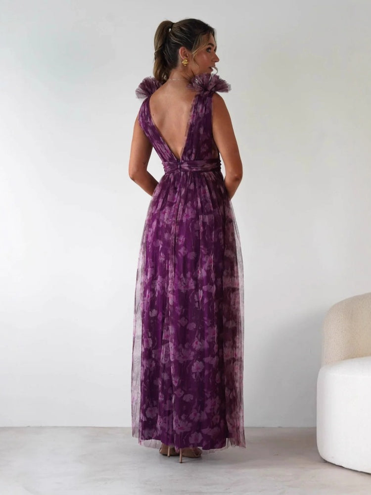 Bohemian Mesh Maxi Dress