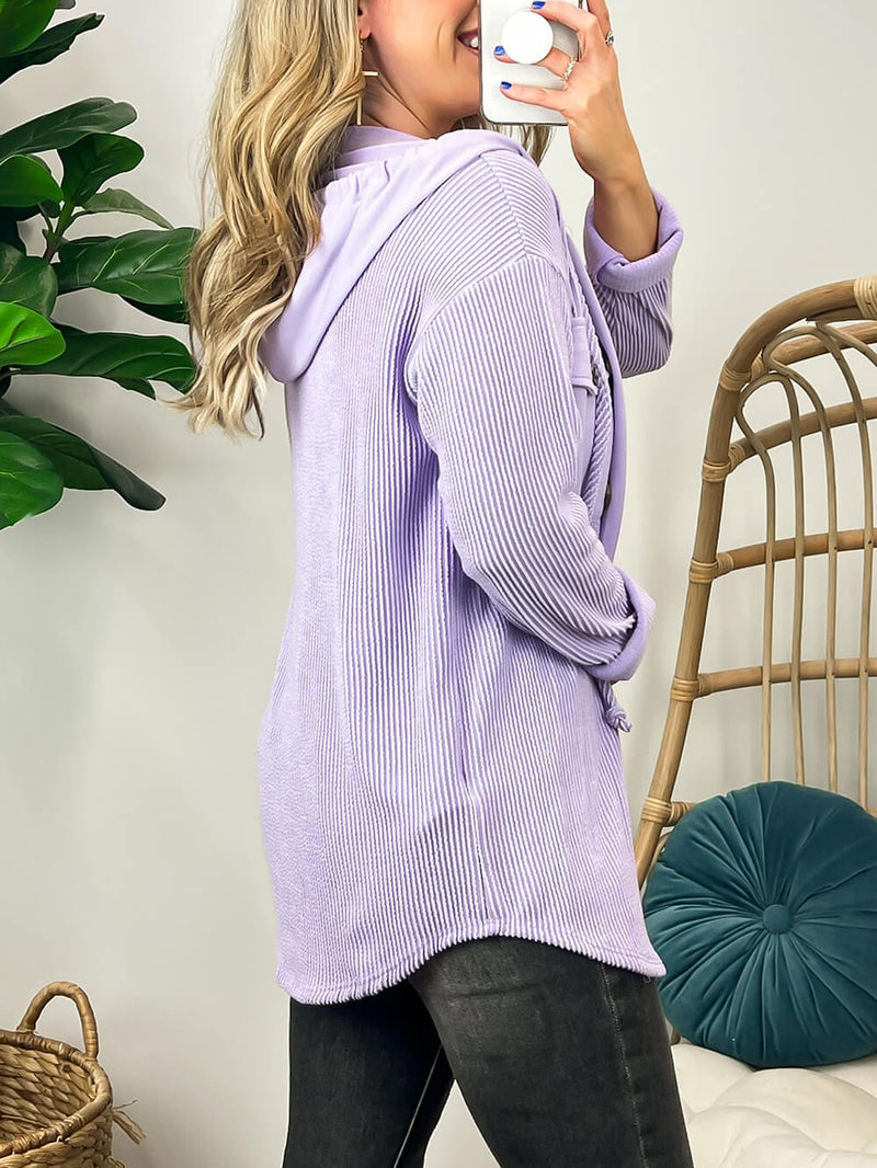 Cumartesi Memnuniyeti Nervürlü Kapüşonlu Kelepçe