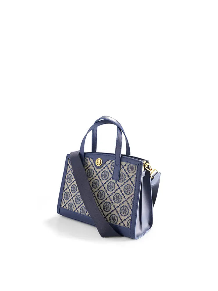 Jacquard Rhinestone Tote Crossbody Evening Bag