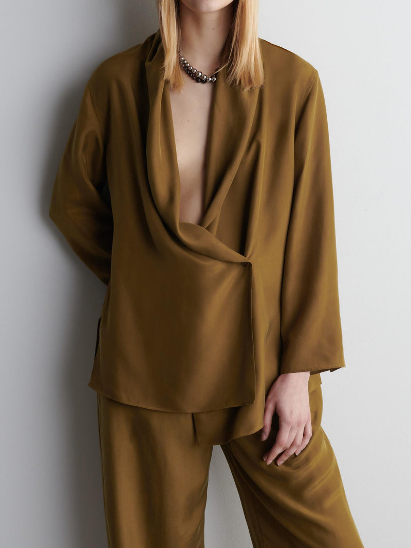 Shawl Lapel Suits Pants Set