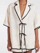 NOIR CREAM Skirt Set