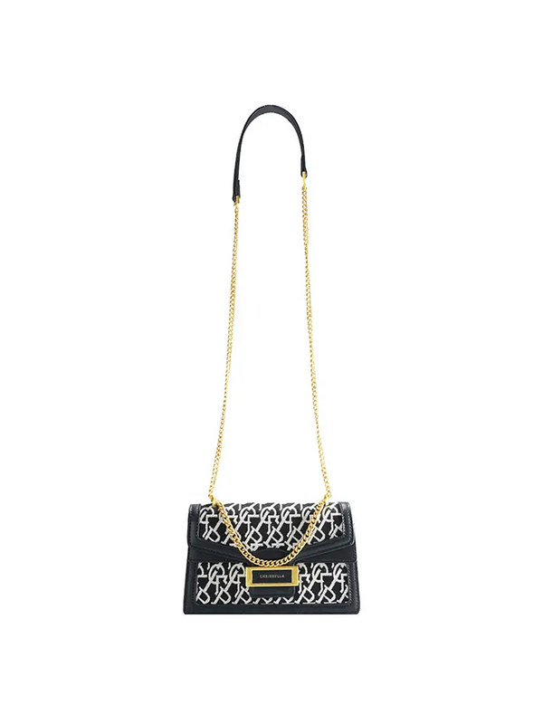 Jacquard Stitch Chain Dionysus Crossbody Bag