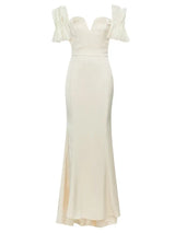 Cazibeli Askısız File Sırt Elbisesi