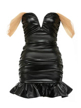 Cazibeli Askısız Sırt Açık Bodycon Elbise