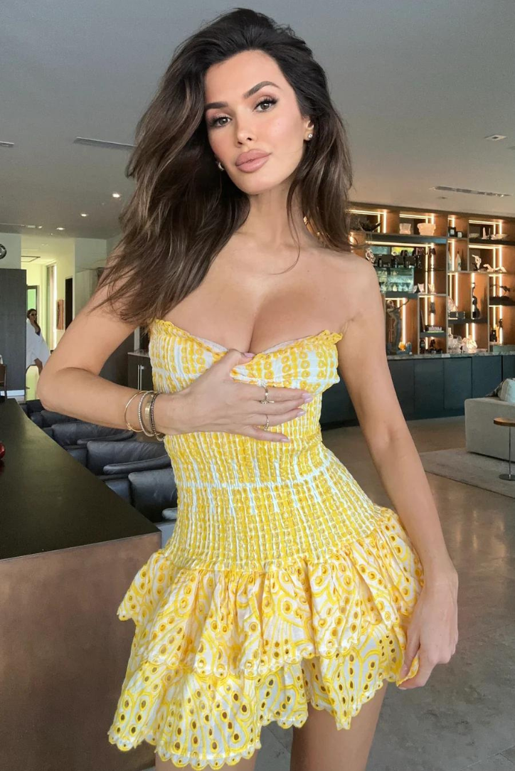 Chelsea Mini Elbise Sarı