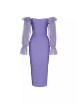 Cazibeli Tek Omuz File Kol Elbise