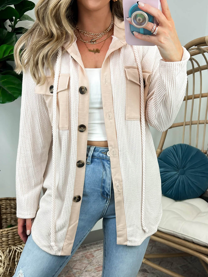 Cumartesi Memnuniyeti Nervürlü Kapüşonlu Kelepçe