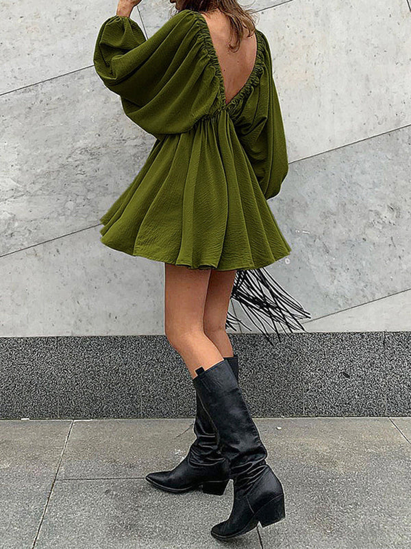 Dokuma Dalma Patenci Mini Elbise