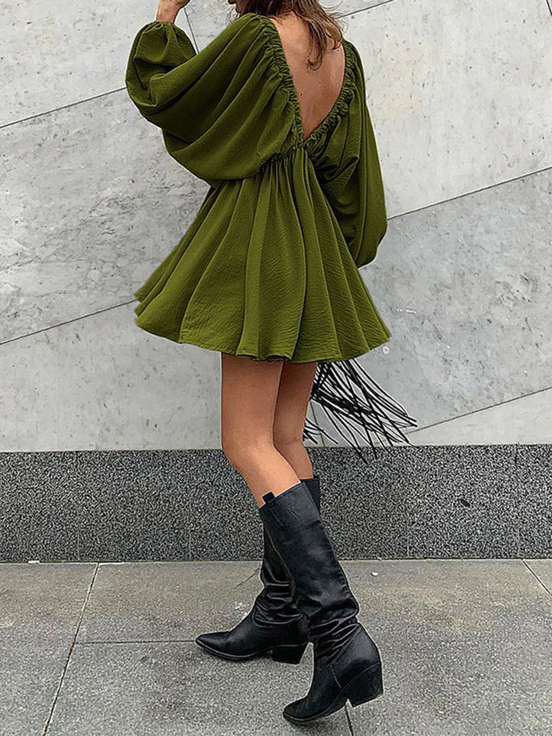 Dokuma Dalma Patenci Mini Elbise