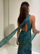 Monet maxi Dress - Irises