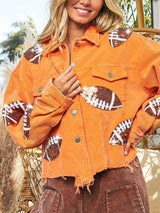 Game Day Rugby Payetli Tek Sıra Düğmeli Ceket