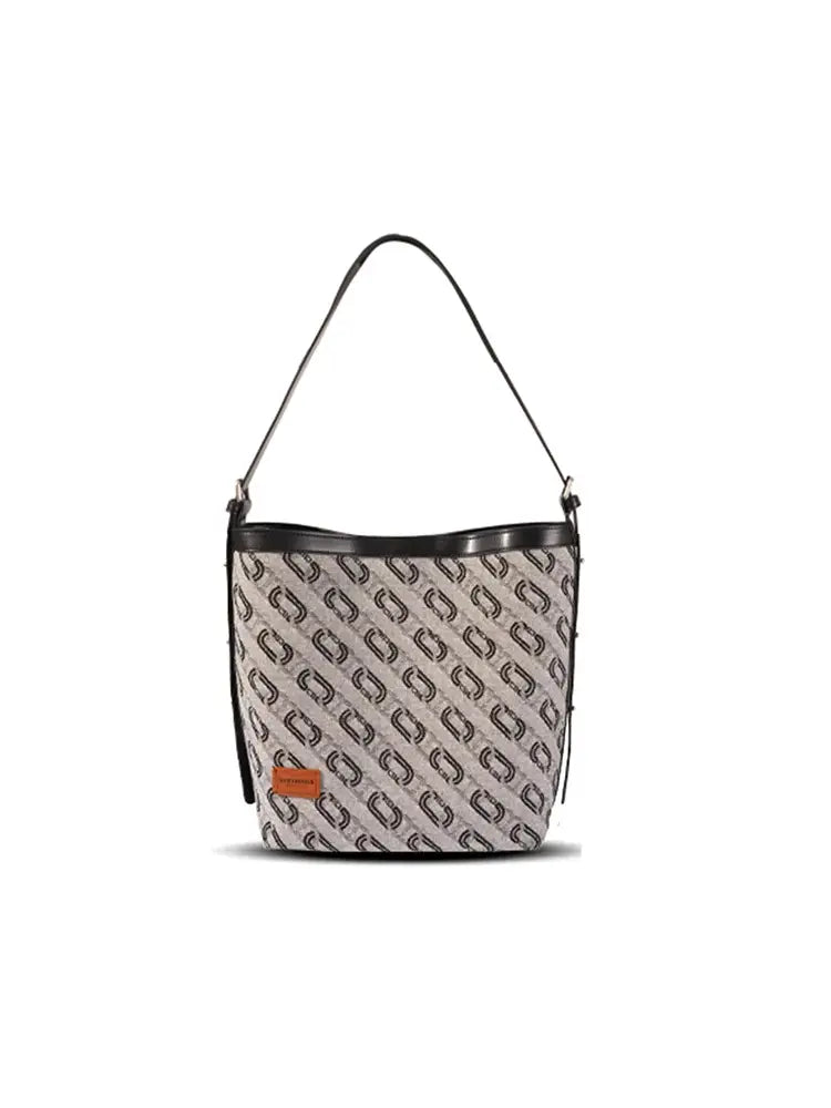 Washed Denim Commuter Crossbody Bag