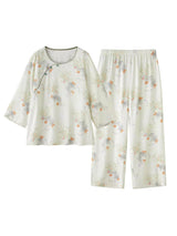Çevre Dostu Elyaf Baskılı Pijama Takımı