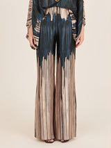 Abstract Waves İkili Takım - Mavi-Kahverengi