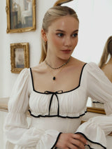 Oniks ve Altın Halkalı Taşlı Kolye