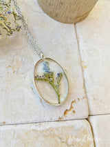 Reçine Preslenmiş Çiçek Kolye - Renkli Karışık Çiçek Seti