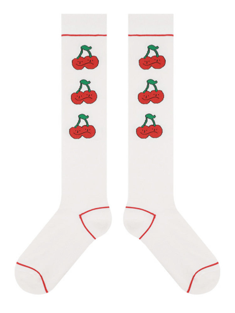 Sweet Desenli Diz Altı Çorap