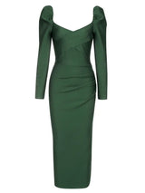 Askısız Puf Kol Bandaj Elbise