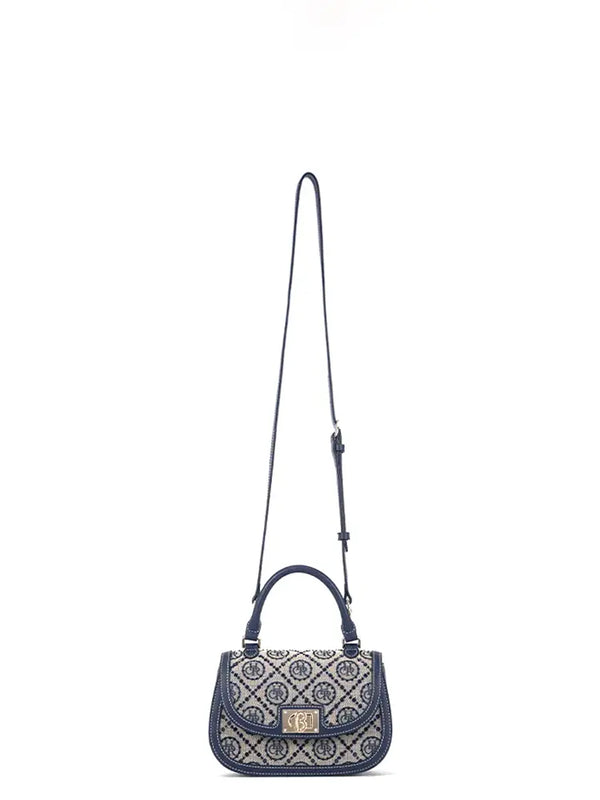 Spring Jacquard Star Top Handle Bag