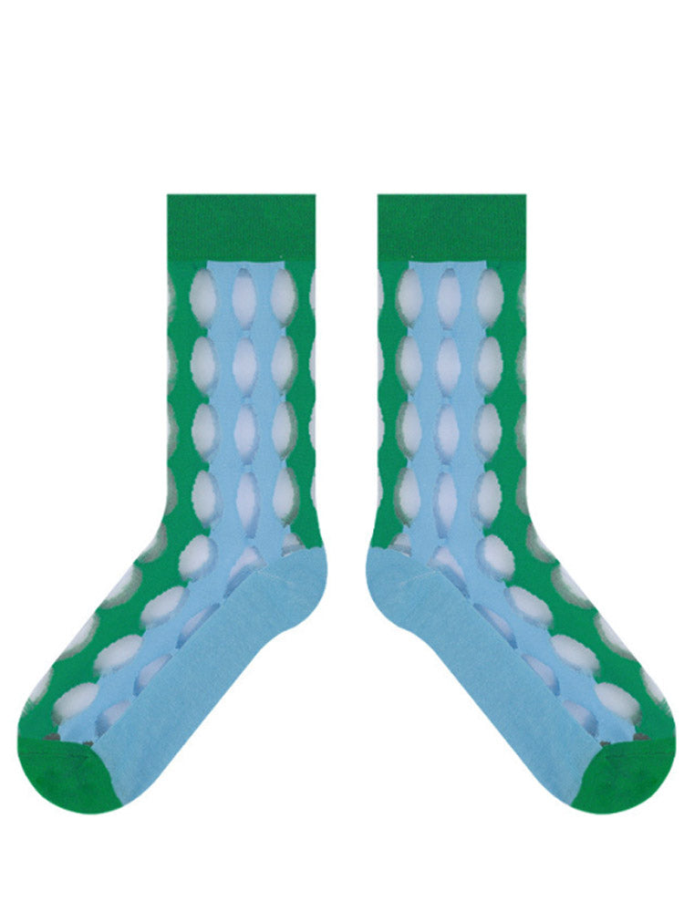 Oymalı Ultra İnce File Çoraplar