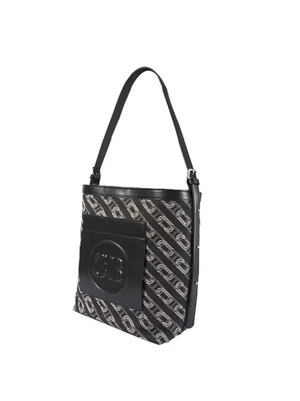 Washed Denim Commuter Crossbody Bag